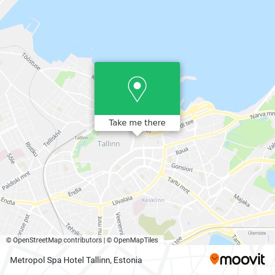 Metropol Spa Hotel Tallinn map