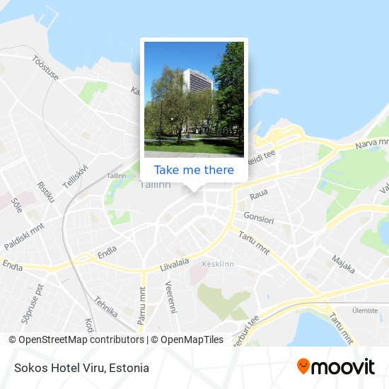 Sokos Hotel Viru map