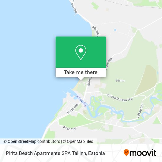 Карта Pirita Beach Apartments SPA Tallinn