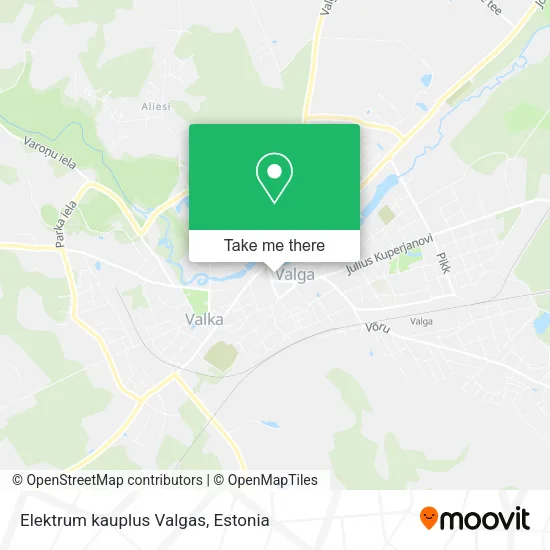 Карта Elektrum kauplus Valgas