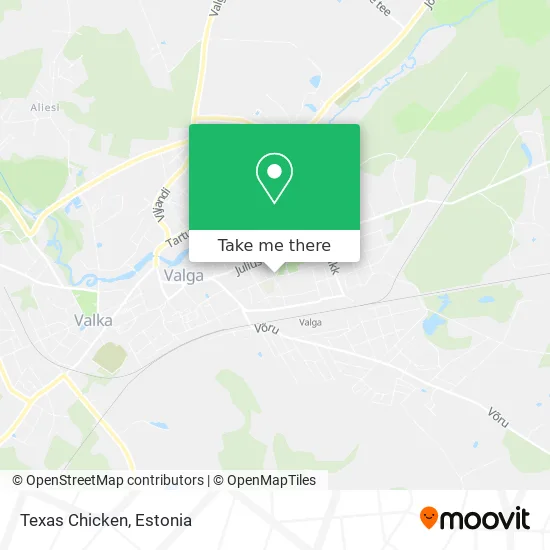 Карта Texas Chicken