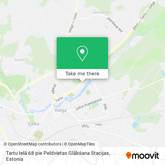 Tartu Ielā 68 pie Peldvietas Glābšana Stacijas map