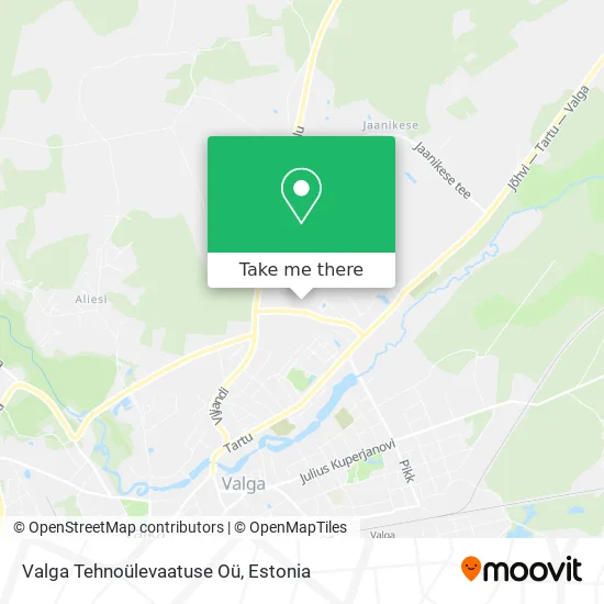 Карта Valga Tehnoülevaatuse Oü