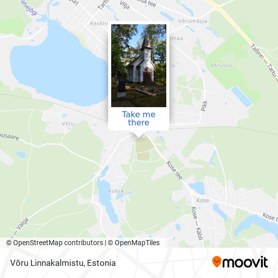 Карта Võru Linnakalmistu