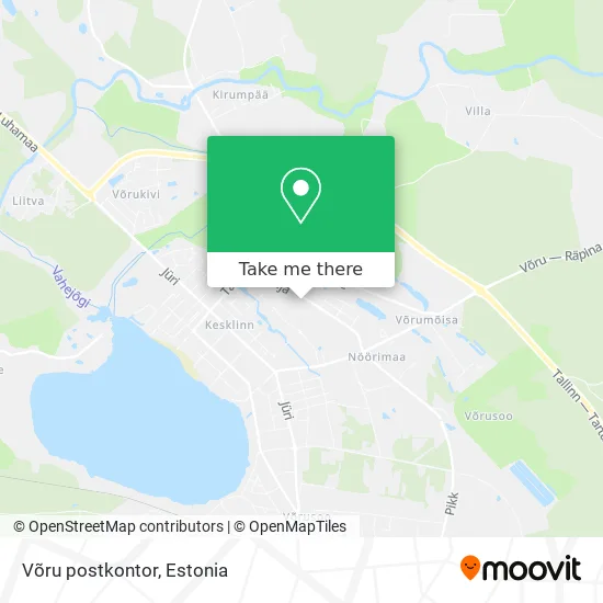 Карта Võru postkontor