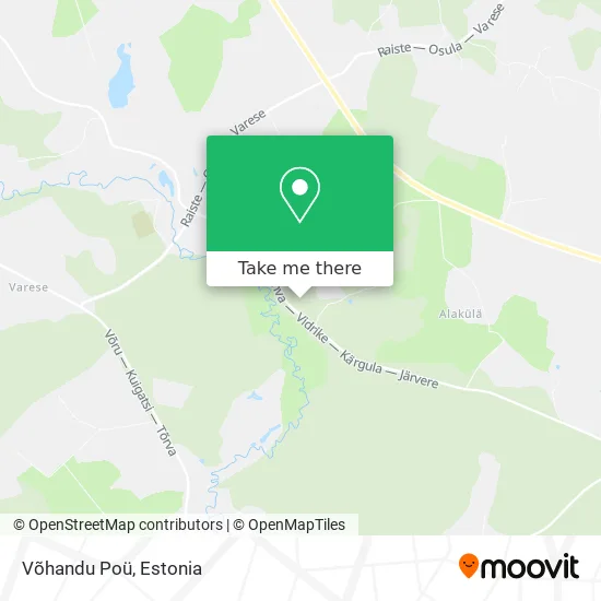 Võhandu Poü map