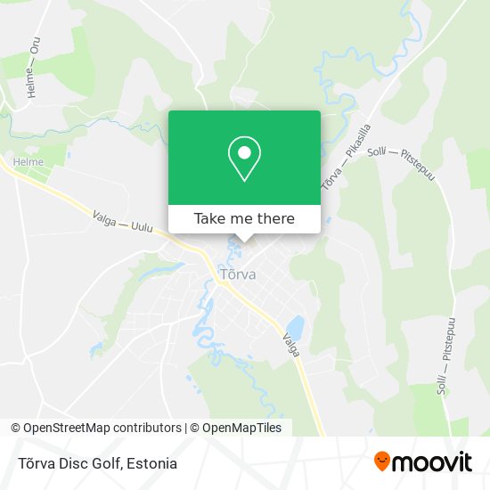 Tõrva Disc Golf map