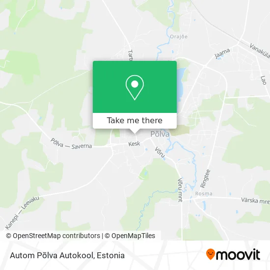 Карта Autom Põlva Autokool