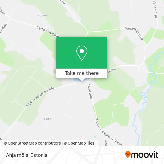 Карта Ahja mõis