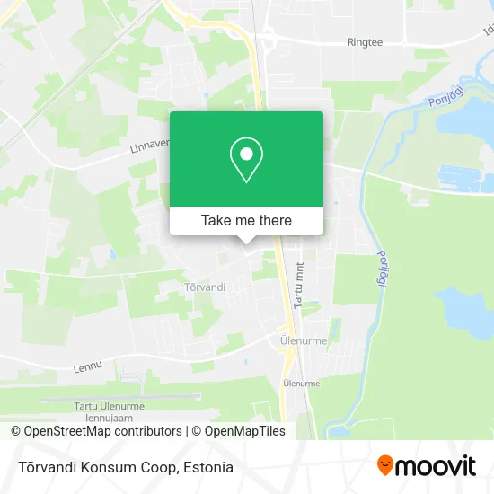 Tõrvandi Konsum Coop map
