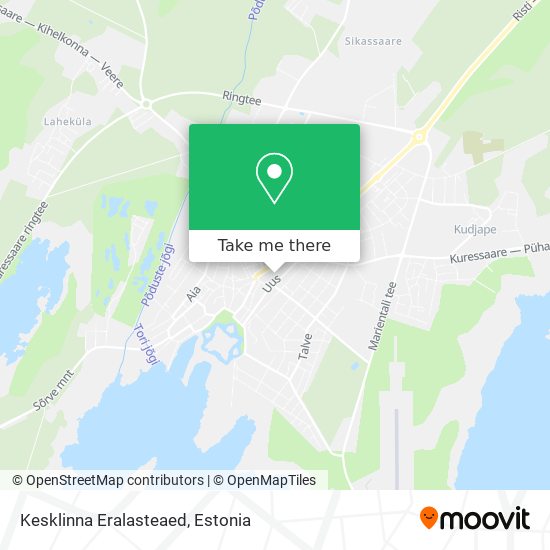 Kesklinna Eralasteaed map