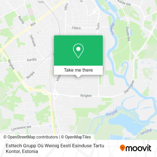 Esttech Grupp Oü Weinig Eesti Esinduse Tartu Kontor map