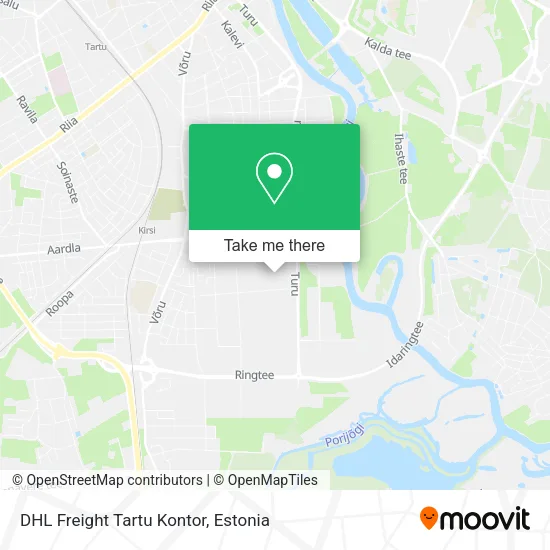 Карта DHL Freight Tartu Kontor
