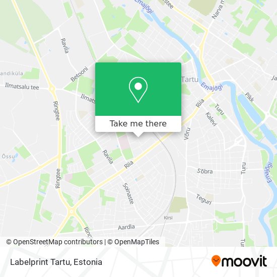 Labelprint Tartu map