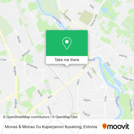 Карта Monas & Monas Ou Kuperjanovi Ilusalong