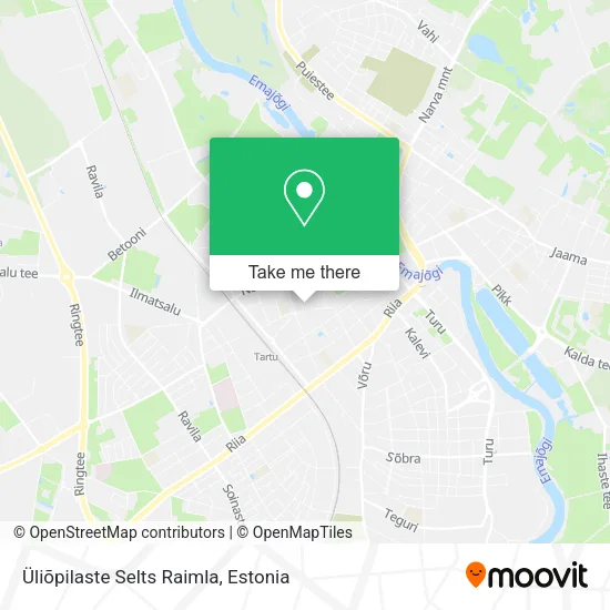 Карта Üliõpilaste Selts Raimla