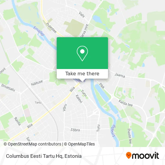 Columbus Eesti Tartu Hq map