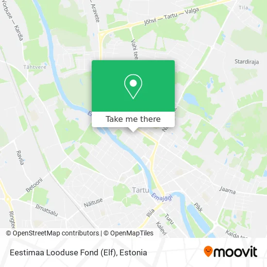 Карта Eestimaa Looduse Fond (Elf)