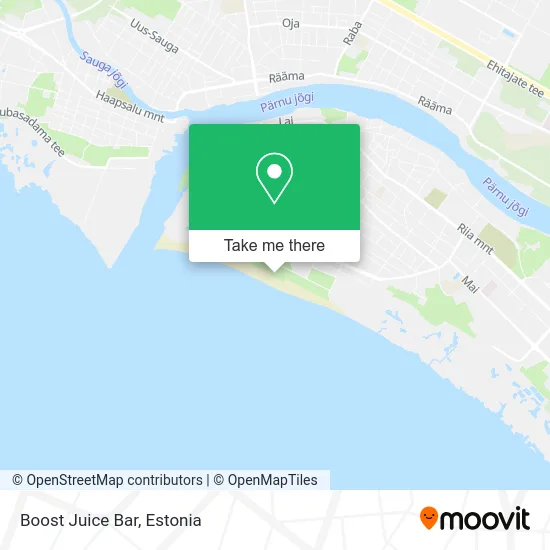 Карта Boost Juice Bar