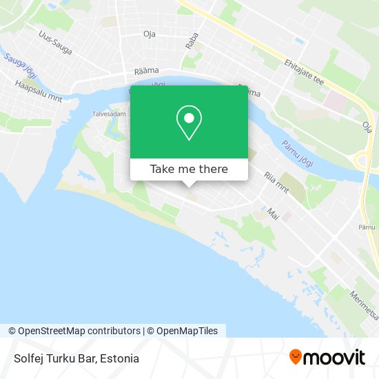 Карта Solfej Turku Bar