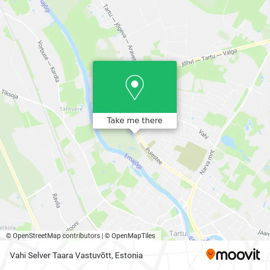 Карта Vahi Selver Taara Vastuvõtt
