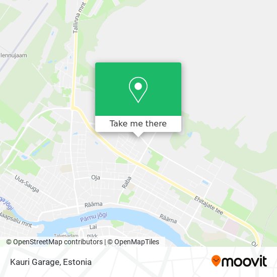 Kauri Garage map