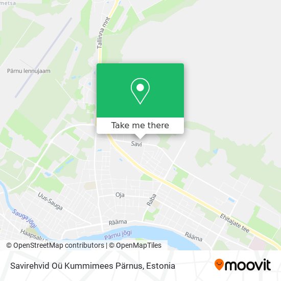 Карта Savirehvid Oü Kummimees Pärnus