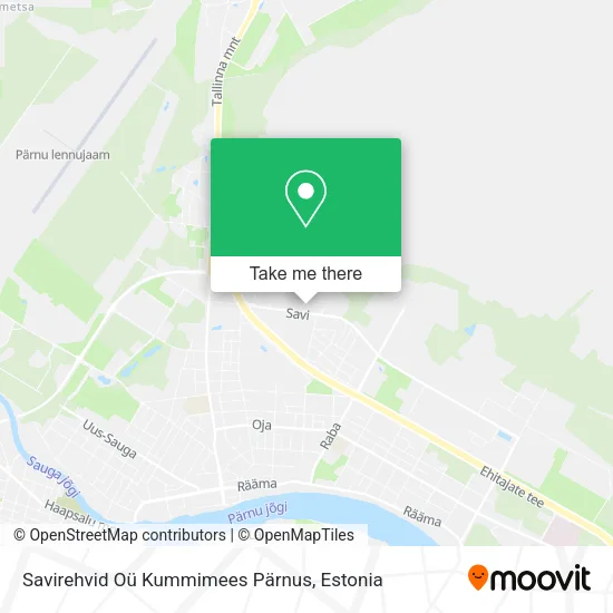 Карта Savirehvid Oü Kummimees Pärnus