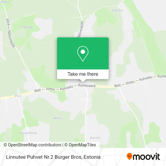 Карта Linnutee Puhvet Nr.2 Burger Bros