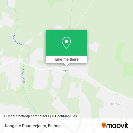 Карта Koogiste Raudteejaam
