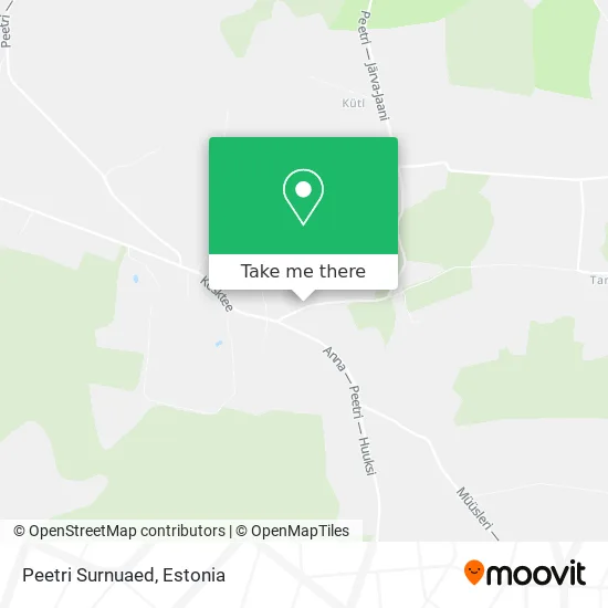 Peetri Surnuaed map
