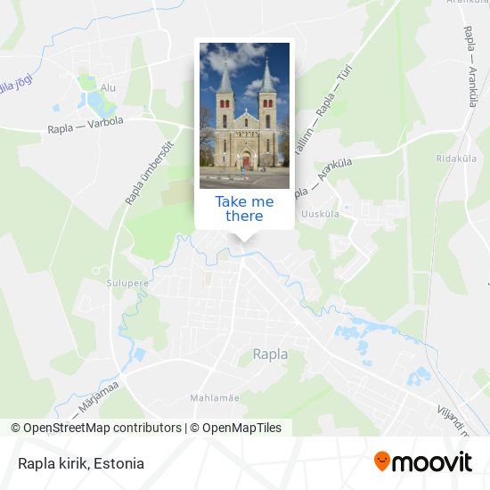 Rapla kirik map