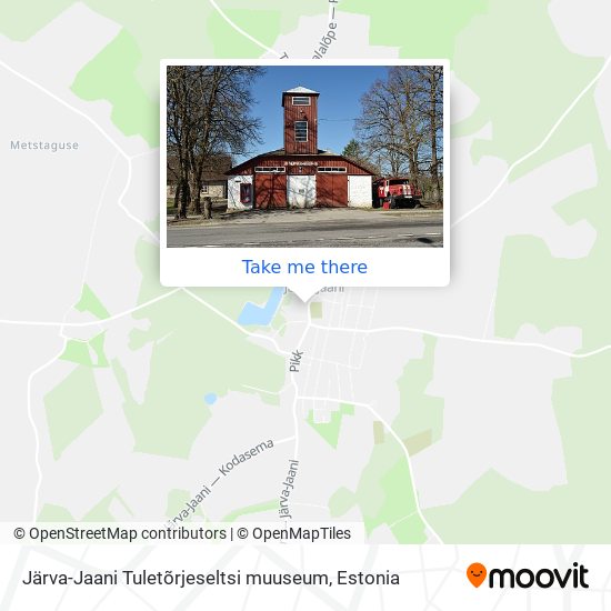 Карта Järva-Jaani Tuletõrjeseltsi muuseum