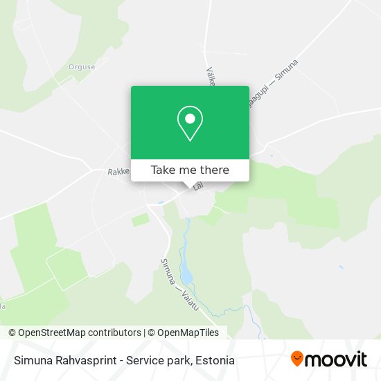 Simuna Rahvasprint - Service park map