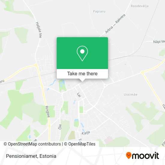 Pensioniamet map