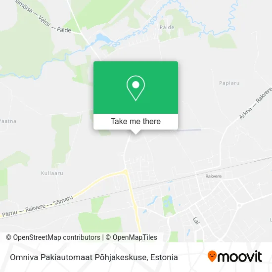 Карта Omniva Pakiautomaat Põhjakeskuse
