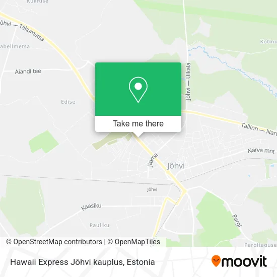 Hawaii Express Jõhvi kauplus map