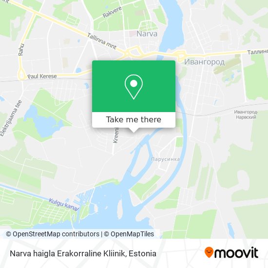 Narva haigla Erakorraline Kliinik map