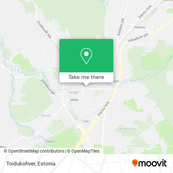 Карта Toidukohver