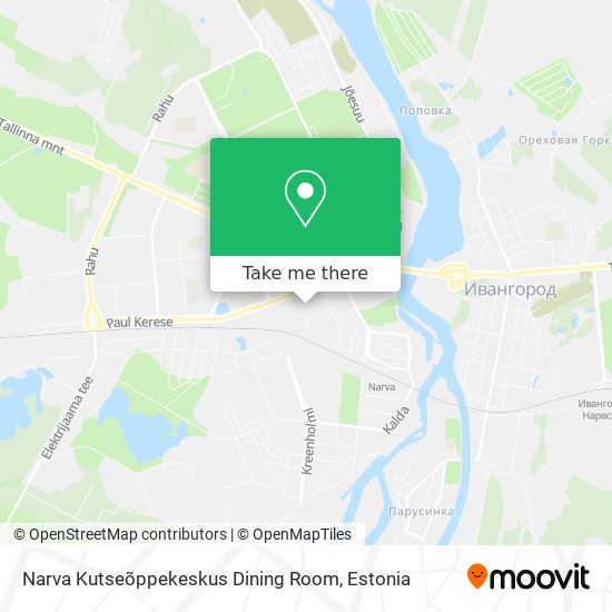 Narva Kutseõppekeskus Dining Room map