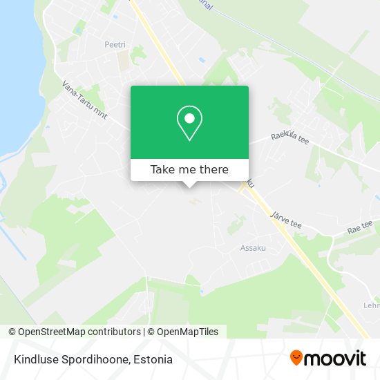 Kindluse Spordihoone map