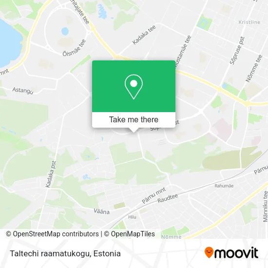 Карта Taltechi raamatukogu