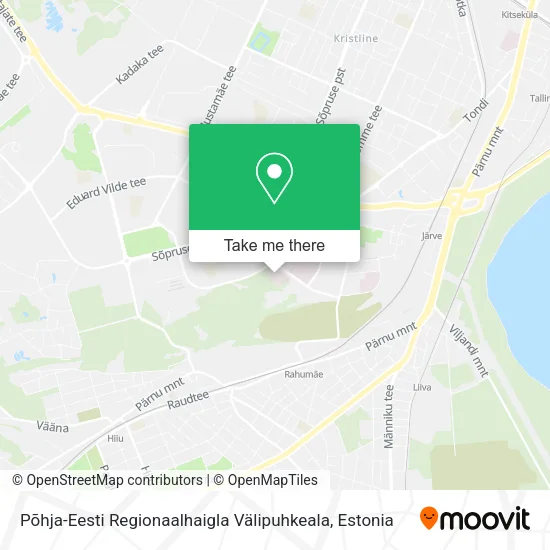 Põhja-Eesti Regionaalhaigla Välipuhkeala map