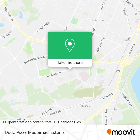 Карта Dodo Pizza Mustamäe
