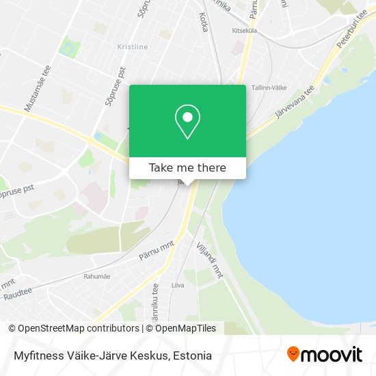 Карта Myfitness Väike-Järve Keskus