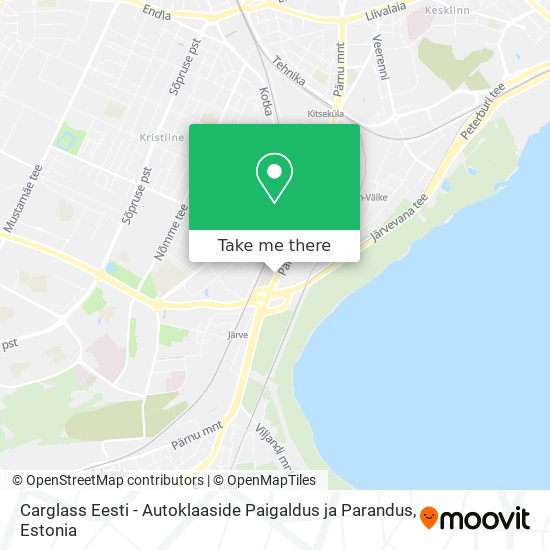 Carglass Eesti - Autoklaaside Paigaldus ja Parandus map