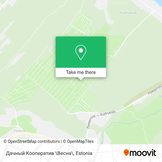 Карта Дачный Кооператив \Весна\
