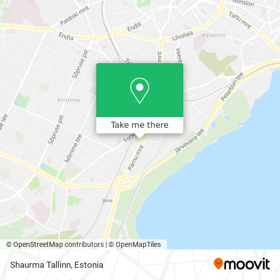 Shaurma Tallinn map