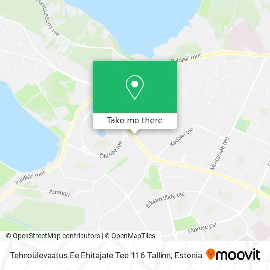 Карта Tehnoülevaatus.Ee Ehitajate Tee 116 Tallinn