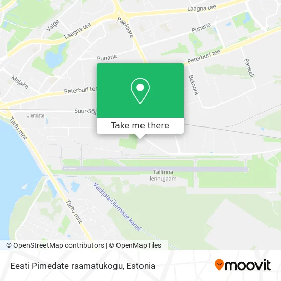 Карта Eesti Pimedate raamatukogu
